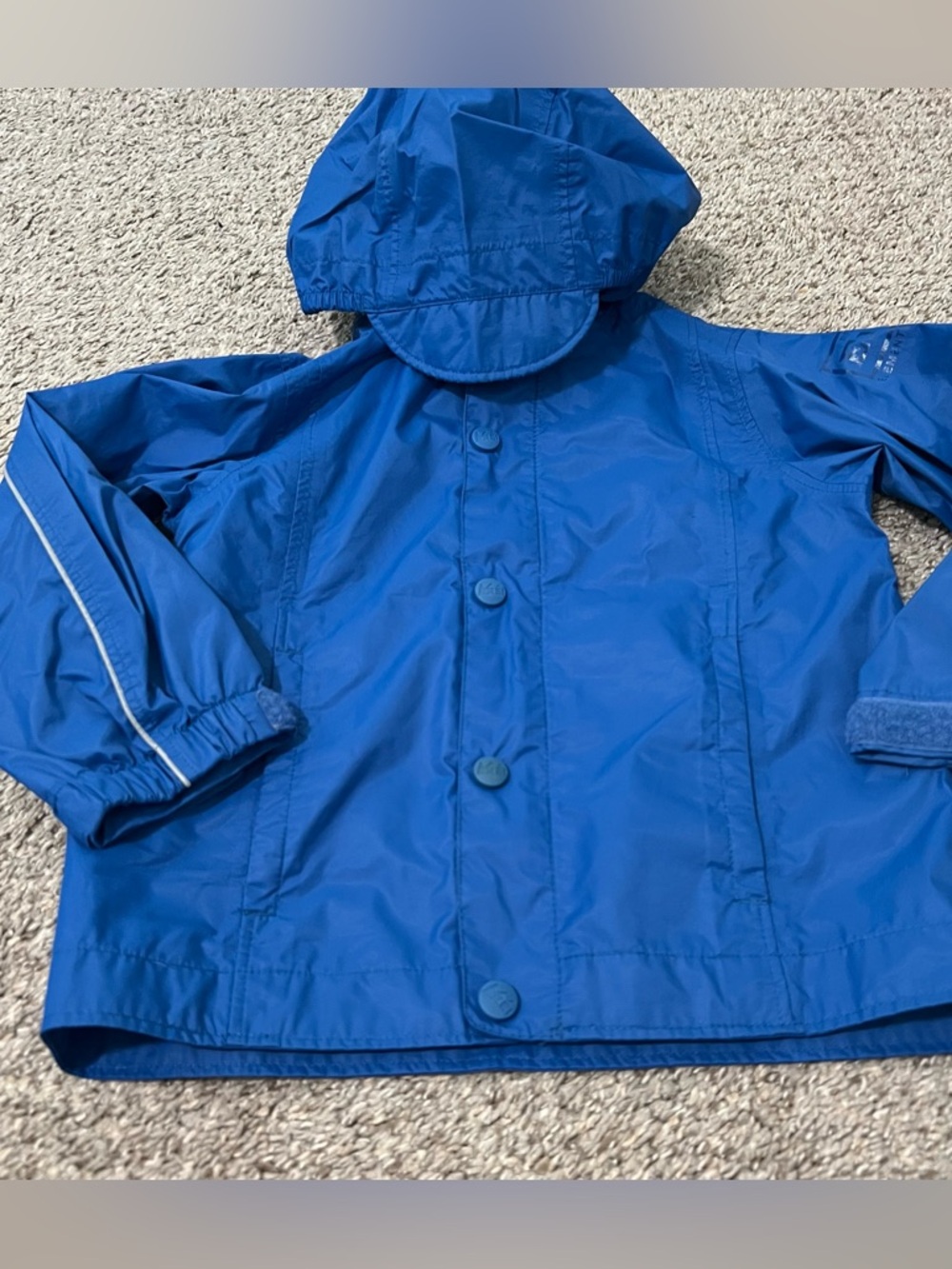 REI Kids' Royal Blue Elements Hooded Raincoat Size 3